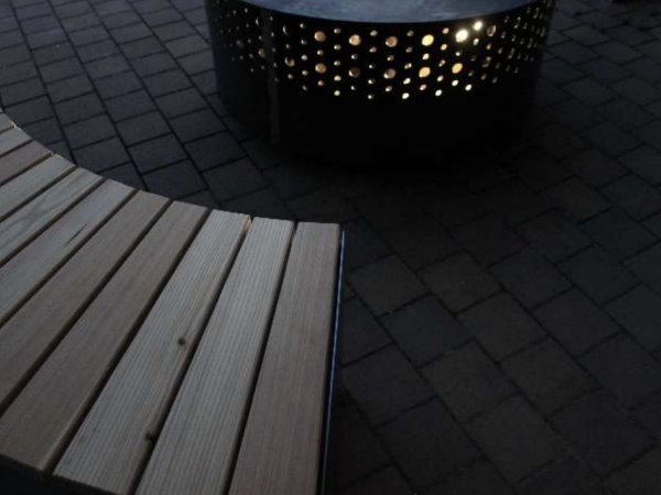 Feuerschale mit Glutring D=70cm